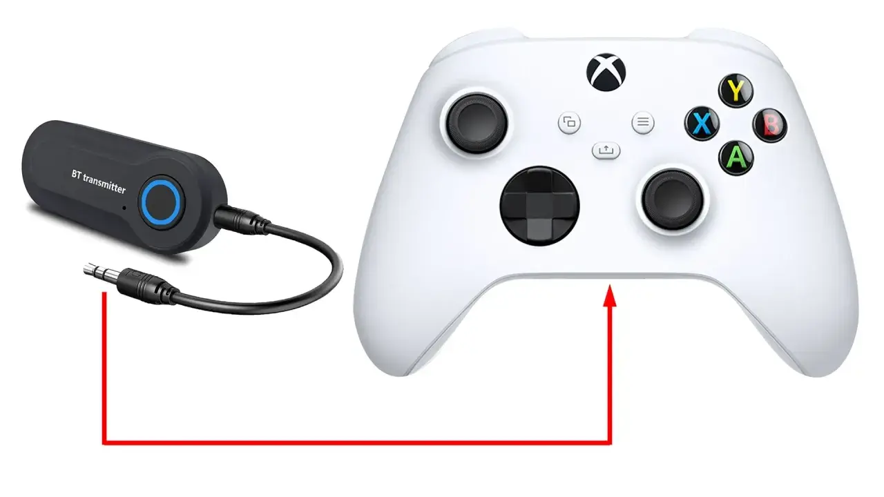 Adapter Bluetooth do podłączenia słuchawek bezprzewodowych do Xbox One.