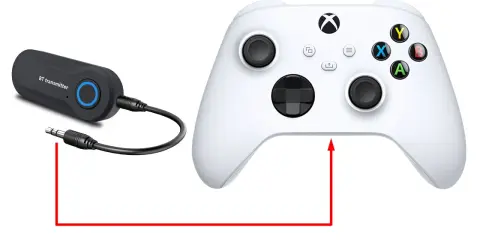 Adapter Bluetooth do podłączenia słuchawek bezprzewodowych do Xbox One.