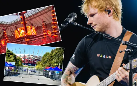 Ed Sheeran w Warszawie. Tysiące ludzi na koncercie na Stadionie Narodowym.