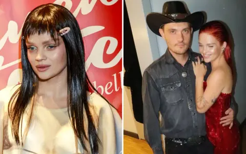 Margaret w klipie "Byle jak" i jej partner w kowbojskim stylu.