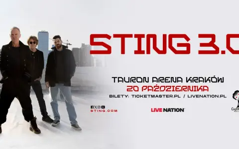 Sting 3.0 w Tauron Arena Kraków 20 października. Dowiedz się, ile trwa koncert Stinga i kup bilety na Ticketmaster.pl.