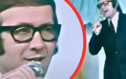 Kto śpiewa piosenkę do zakochania jeden krok? To Czesław Niemen w okularach, z mikrofonem w dłoni, w eleganckim garniturze.