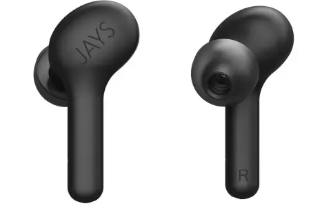 Czarne słuchawki bezprzewodowe Jays, idealne do iPhone 13.