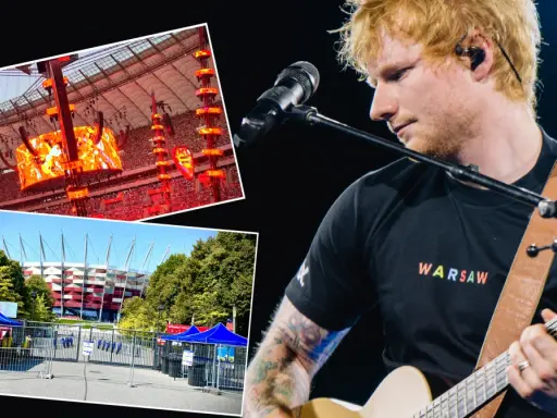 Ed Sheeran w Warszawie. Tysiące ludzi na koncercie na Stadionie Narodowym.