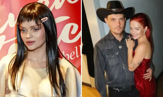 Margaret w klipie "Byle jak" i jej partner w kowbojskim stylu.
