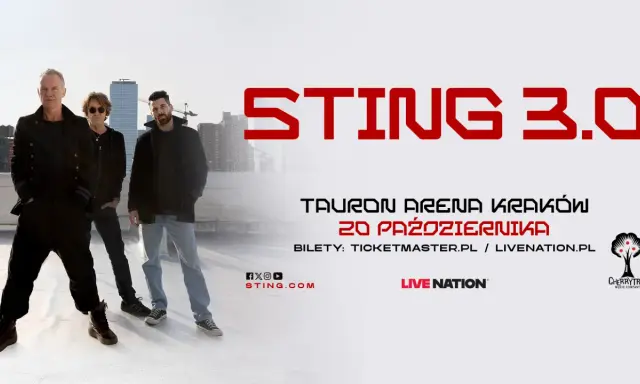 Sting 3.0 w Tauron Arena Kraków 20 października. Dowiedz się, ile trwa koncert Stinga i kup bilety na Ticketmaster.pl.