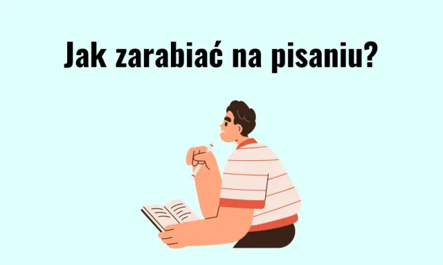 Mężczyzna z notatnikiem i długopisem zastanawia się, jak sprzedać tekst piosenki.