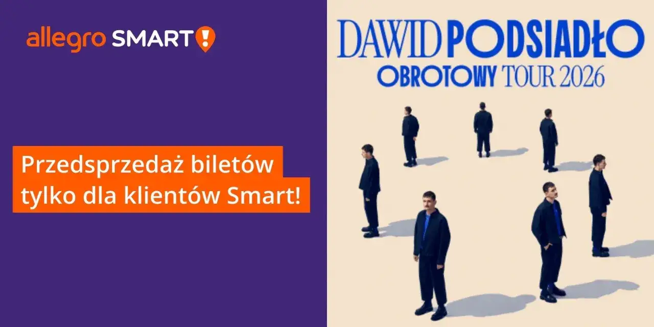 Przedpremiera bilet&oacute;w na koncert Dawida Podsiadło. Sprawdź, ile kosztuje bilet na koncert Podsiadło i skorzystaj z oferty Allegro Smart!