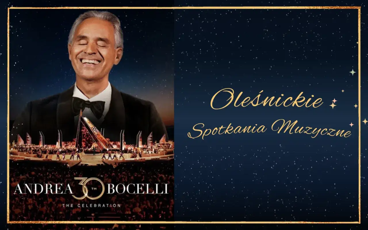 Andrea Bocelli na scenie, tłum widz&oacute;w. Chcesz wiedzieć, ile kosztuje bilet na koncert Andrea Bocelli? Sprawdź 