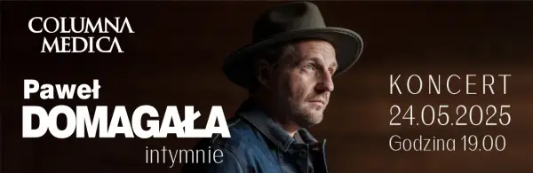 Paweł Domagała - koncert 24.05.2025, godz. 19:00. Dowiedz się, ile trwa koncert Domagały, by zaplanować wieczór.